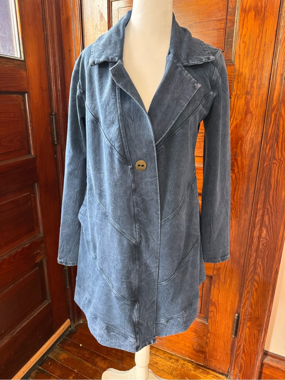 Testimony Los Angeles Soft Navy Sweatshirt Blazer Jacket